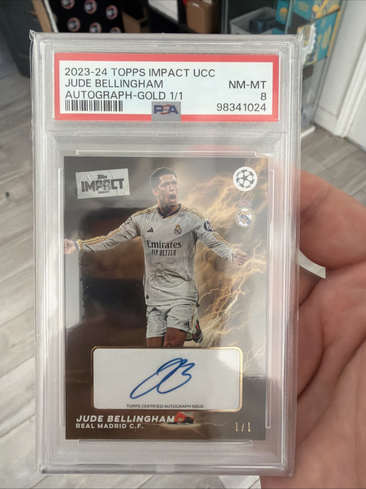 Jude Bellingham Topps Impact 2023-24 1/1 AUTO Real Madrid